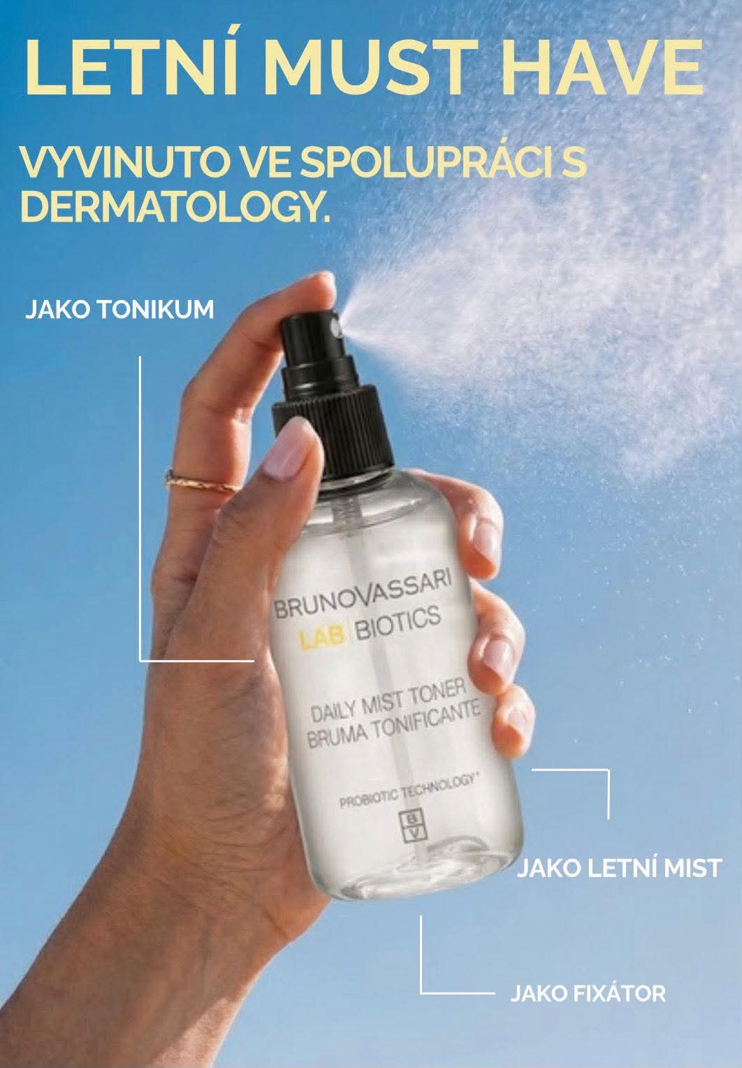 Bruno Vassari LAB Biotics Daily Mist Toner — tonizační mlha ve spreji